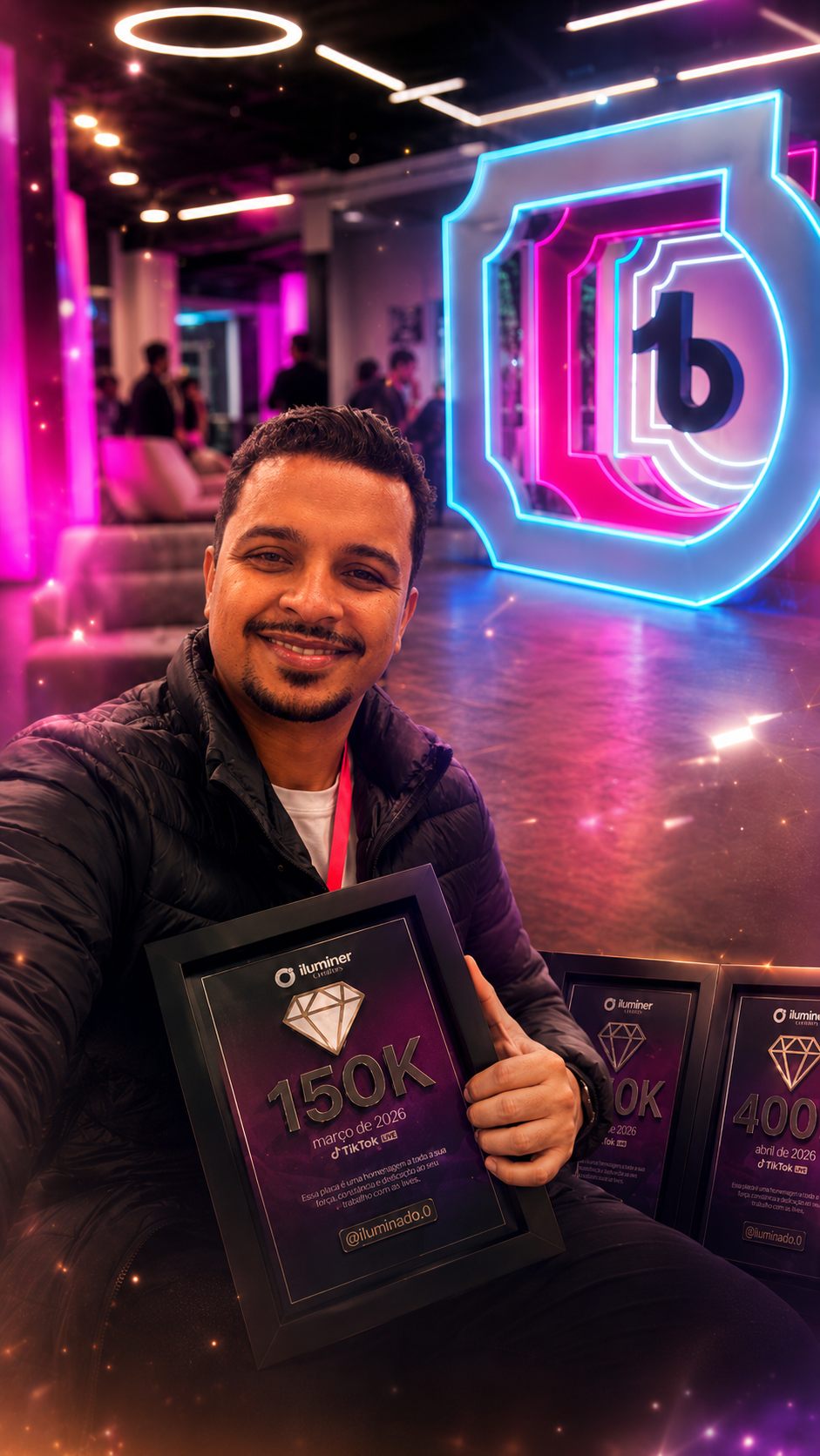 Representante da Iluminer em evento do TikTok LIVE